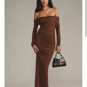 Anthropologie Bardot Artura Diamante Maxi Dress